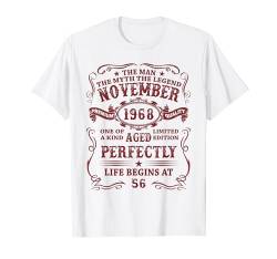 56 Jahre Lustig Geschenk Mann Mythos Legende November 1968 T-Shirt von Jahrgang 1968 56. Geburtstag für Männer Frauen