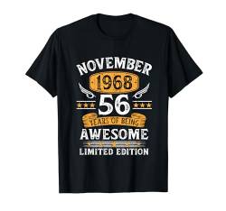 Jahrgang November 1968 Limited Edition 56. Geburtstag Mann T-Shirt von Jahrgang 1968 56. Geburtstag für Männer Frauen