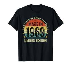 55. Geburtstag Mann Frau Geschenk 55 Jahre Deko Made In 1969 T-Shirt von Jahrgang 1969 55. Geburtstag für Männer Frauen