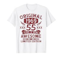 Original 1969 55. Geburtstag Mann Lustig Geschenk 55 Jahre T-Shirt von Jahrgang 1969 55. Geburtstag für Männer Frauen