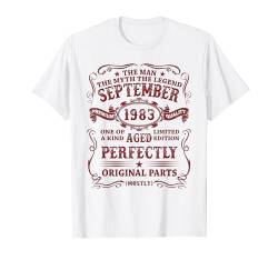 Mann Mythos Legende September 1983 41 Jahre Lustig Deko Mann T-Shirt von Jahrgang 1983 41. Geburtstag für Männer Frauen