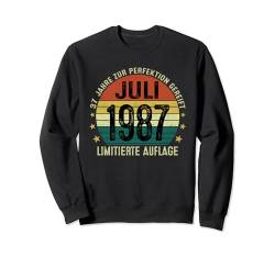 Jahrgang Juli 1987 37 Geburtstag Mann Lustig Geschenk Sweatshirt von Jahrgang 1987 37. Geburtstag für Männer Frauen