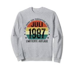 Jahrgang Juli 1987 37 Jahre Geschenk 37. Geburtstag Sweatshirt von Jahrgang 1987 37. Geburtstag für Männer Frauen