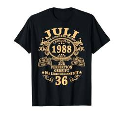 Juli 1988 Mann Mythos Legende 36. Geburtstag Geschenk T-Shirt von Jahrgang 1988 36. Geburtstag für Männer Frauen