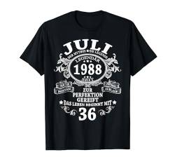 Mann Mythos Legende Juli 1988 36 Jahre Lustig Geschenk T-Shirt von Jahrgang 1988 36. Geburtstag für Männer Frauen
