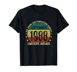 Retro 36 Jahre Mann Jahrgang September 1988 Limited Edition T-Shirt von Jahrgang 1988 36. Geburtstag für Männer Frauen