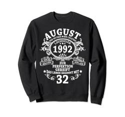 Mann Mythos Legende August 1992 32 Jahre Lustig Geschenk Sweatshirt von Jahrgang 1992 32. Geburtstag für Männer Frauen