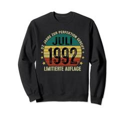 Retro 32 Jahre Mann Jahrgang Juli 1992 Limited Edition Sweatshirt von Jahrgang 1992 32. Geburtstag für Männer Frauen