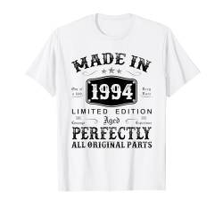 30 Geburtstag Geschenk Mann Frau 30 Jahre Deko Made In 1994 T-Shirt von Jahrgang 1994 30. Geburtstag für Männer Frauen