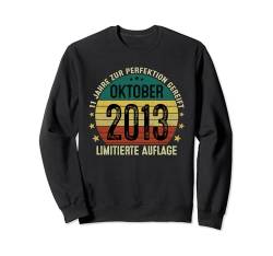Retro 11 Jahre Junge Jahrgang Oktober 2013 Limited Edition Sweatshirt von Jahrgang 2013 11. Geburtstag Junge Mädchen