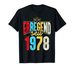 Erregend seit 1978 Geburtstagsgeschenk Männer 44. Geburtstag T-Shirt von Jahrgang Geburtstag Geschenk Junggesellenabschied