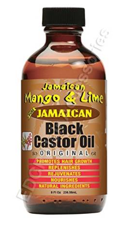 Jamaican Mango & Lime Jamaikanisches schwarzes Rizinusöl, Originalprodukt, 227 ml von Jamaican Mango & Lime