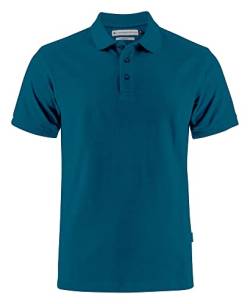 James Harvest Herren Neptune Modern Polo Polohemd, Petrol, L von James Harvest