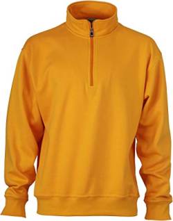 Half Zip Sweater - Farbe: Gold Yellow - Größe: M von James & Nicholson
