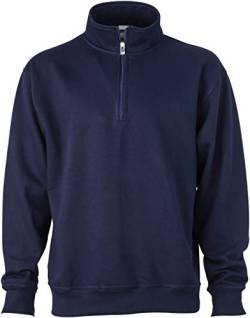 Half Zip Sweater - Farbe: Navy - Größe: 3XL von James & Nicholson