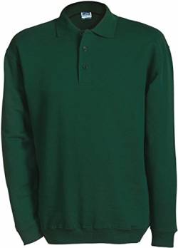 Heavy Polo Sweater - Farbe: Dark Green - Größe: L von James & Nicholson
