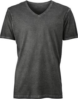 James+Nicholson Herren Trendiges T-Shirt Spray Print JN976 Graphite 3XL von James & Nicholson