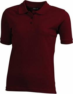 James + Nicholson Klassisches Ladies Poloshirt JN 071 Gr. Medium, Red - Wine von James & Nicholson