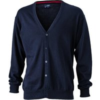 James & Nicholson Cardigan JN 661 Herren V-Neck Cardigan Leichte Strickqualität von James & Nicholson