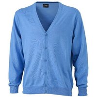 James & Nicholson Cardigan JN 661 Herren V-Neck Cardigan Leichte Strickqualität von James & Nicholson