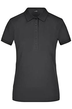 James & Nicholson Damen Elastic Piqué Polo - Tailliertes Poloshirt aus elastischem Piqué | Farbe: Black | Grösse: M von James & Nicholson