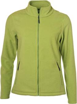 James & Nicholson - Damen Fleece Jacke mit Stehkragen im Klassischen Design (XL, Lime-Green) von James & Nicholson