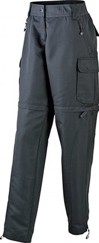 James & Nicholson Damen Hose Ladies' Zip-Off Pants Large black von James & Nicholson