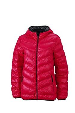 James & Nicholson Damen Jacke Daunenjacke Ladies' Down Jacket, Magenta-Graphite (Solid), L von James & Nicholson