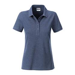 James & Nicholson - Damen Klassisches Poloshirt (XXL, Light-Denim-Melange) von James & Nicholson