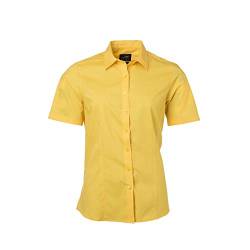 James & Nicholson - Damen Klassisches Shirt aus pflegeleichtem Mischgewebe (M, Yellow) von James & Nicholson