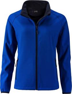 James & Nicholson Damen Ladies' Promo Softshell Jacket Jacke, Blau (Nautic-Blue/Navy), 38 (Herstellergröße: L) von James & Nicholson