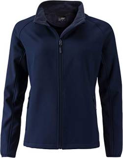 James & Nicholson Damen Ladies' Promo Softshell Jacket Jacke, Blau (Navy/Navy), 42 (Herstellergröße: XXL) von James & Nicholson