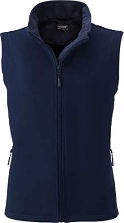 James & Nicholson Damen Ladies' Promo Softshell Vest Outdoor Weste, Blau (Navy/Navy), 36 (Herstellergröße: M) von James & Nicholson