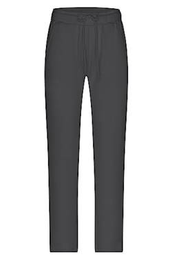 James & Nicholson Damen Lounge Hose - Angesagte Sweat-Hose aus Bio-Baumwolle mit elastischem Bund und Kordel | Farbe: Graphite | Grösse: L von James & Nicholson