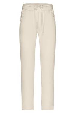 James & Nicholson Damen Lounge Hose - Angesagte Sweat-Hose aus Bio-Baumwolle mit elastischem Bund und Kordel | Farbe: Vanilla | Grösse: L von James & Nicholson