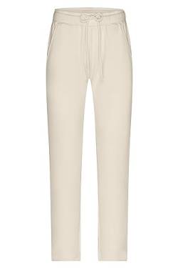 James & Nicholson Damen Lounge Hose - Angesagte Sweat-Hose aus Bio-Baumwolle mit elastischem Bund und Kordel | Farbe: Vanilla | Grösse: XL von James & Nicholson
