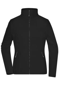 James & Nicholson Damen Microfleece Jacke - Leicht taillierte Jacke aus Anti-Pilling Microfleece | Farbe: black | Grösse: XXL von James & Nicholson