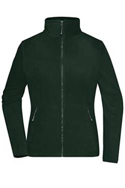 James & Nicholson Damen Microfleece Jacke - Leicht taillierte Jacke aus Anti-Pilling Microfleece | Farbe: dark-green | Grösse: XL von James & Nicholson
