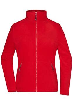 James & Nicholson Damen Microfleece Jacke - Leicht taillierte Jacke aus Anti-Pilling Microfleece | Farbe: red | Grösse: 3XL von James & Nicholson