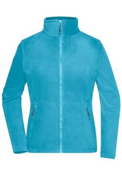 James & Nicholson Damen Microfleece Jacke - Leicht taillierte Jacke aus Anti-Pilling Microfleece | Farbe: turquoise | Grösse: XS von James & Nicholson
