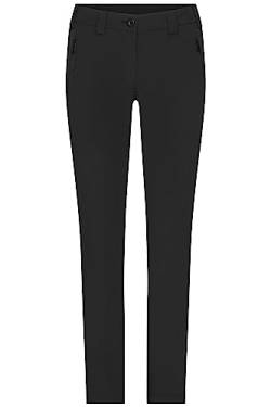 James & Nicholson Damen Pants - Bi-elastische Hose in sportlicher Optik | Farbe: Black | Grösse: L von James & Nicholson