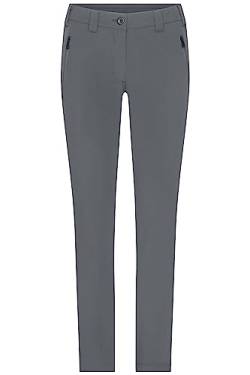 James & Nicholson Damen Pants - Bi-elastische Hose in sportlicher Optik | Farbe: Carbon | Grösse: L von James & Nicholson
