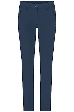 James & Nicholson Damen Pants - Bi-elastische Hose in sportlicher Optik | Farbe: Navy | Grösse: L von James & Nicholson