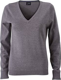 James & Nicholson Damen Pullover Grau grau von James & Nicholson