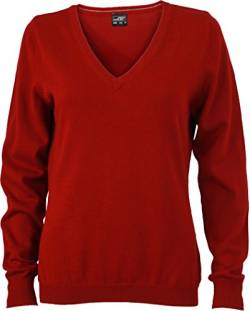 James & Nicholson Damen Pullover Rot bordeaux 36 von James & Nicholson