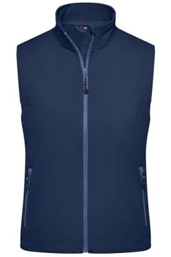 James & Nicholson Damen Softshell Weste - Taillierte Weste aus elastischem Softshell | Farbe: navy | Grösse: L von James & Nicholson