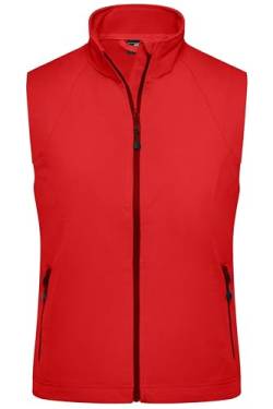 James & Nicholson Damen Softshell Weste - Taillierte Weste aus elastischem Softshell | Farbe: red | Grösse: L von James & Nicholson