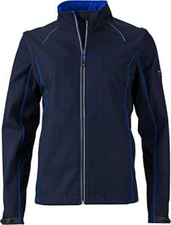 James & Nicholson Damen Softshelljacke mit abzippbaren Ärmeln - Taillierte Funktionsjacke mit TPU-Membran | Farbe: navy/royal | Grösse: L von James & Nicholson