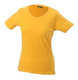 James & Nicholson Damen T-Shirt Basic Large gold-yellow von James & Nicholson