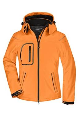 James & Nicholson Damen Winter Softshelljacke - Leicht taillierte Softshell-Funktionsjacke mit TPU Membran | Farbe: orange | Grösse: L von James & Nicholson